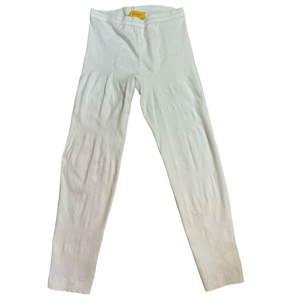 St.John White Stretch jeggings pants - Picture 3 of 6